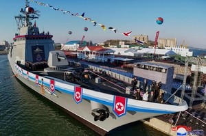 N. Korea eyes third large warship in growing naval buildup: report