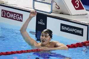 Kim Woo-min wins bronze in men's 400m freestyle at worlds