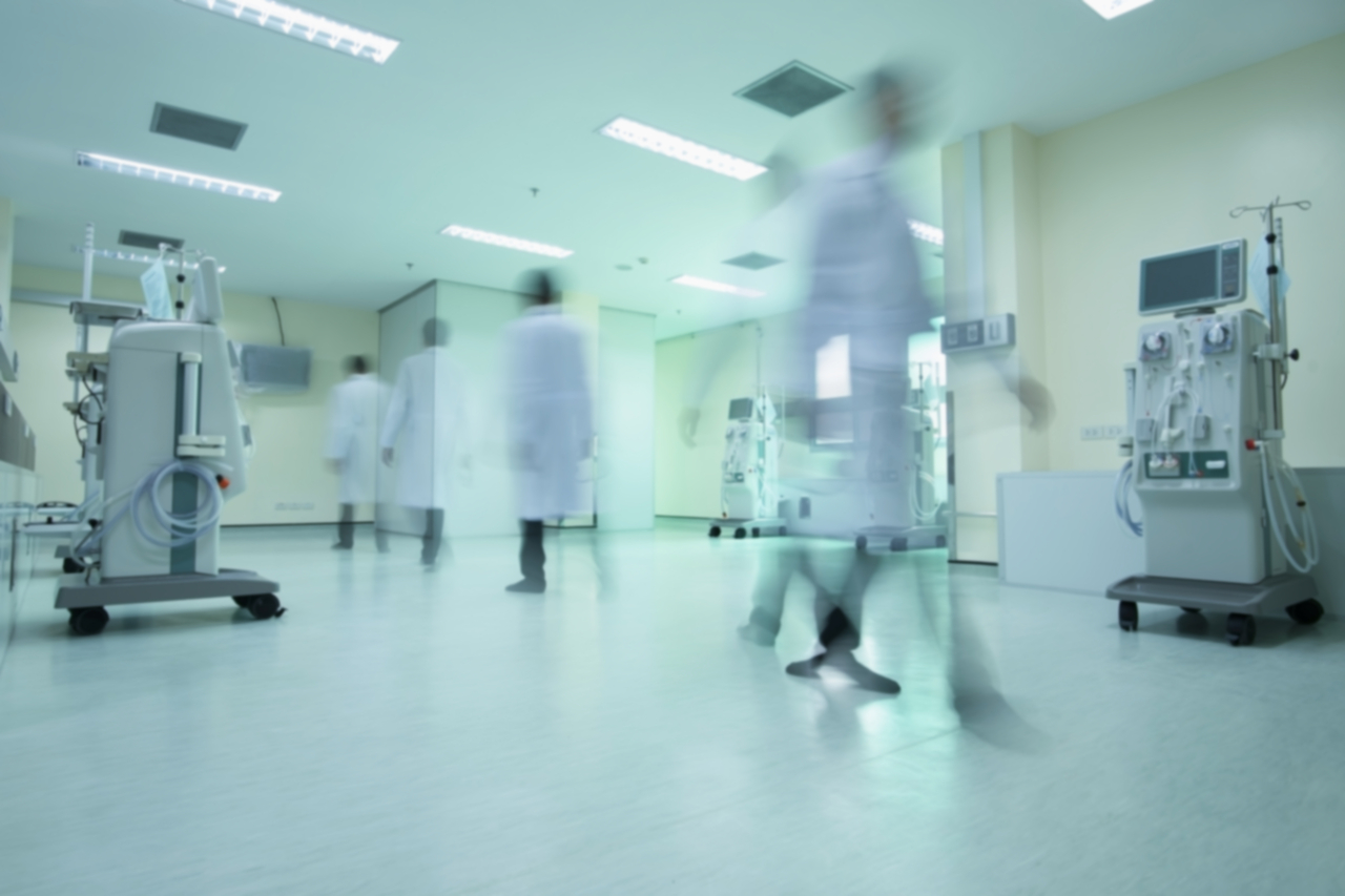 A blurred hospital image. (123rf)