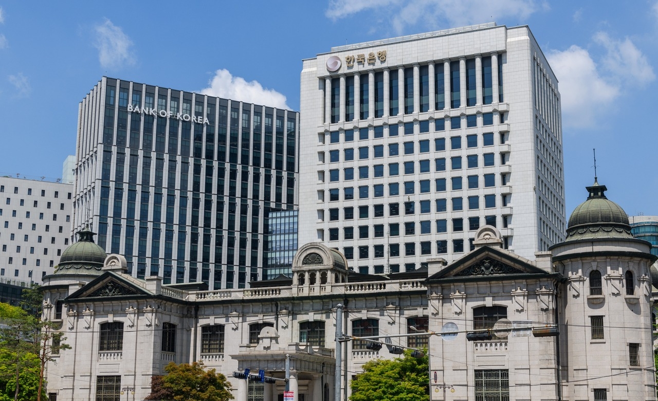 General view of the headquarters of the Bank of Korea in central Seoul. (Getty Images)